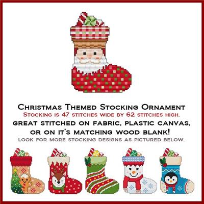click here to view larger image of Christmas Stocking - Santa Claus (chart)
