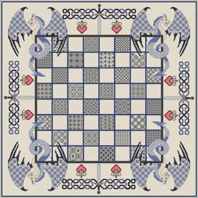 Dragon Chessboard - Blue