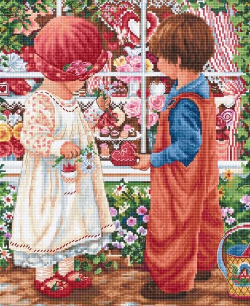 click here to view larger image of Valentines Treasure (counted cross stitch kit)