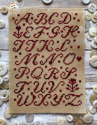 click here to view larger image of Red Paper Sampler (chart)