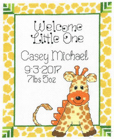 click here to view larger image of Giraffe Baby (counted cross stitch kit)
