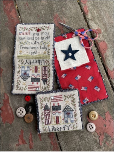 click here to view larger image of Liberty Needle Case (counted cross stitch kit)