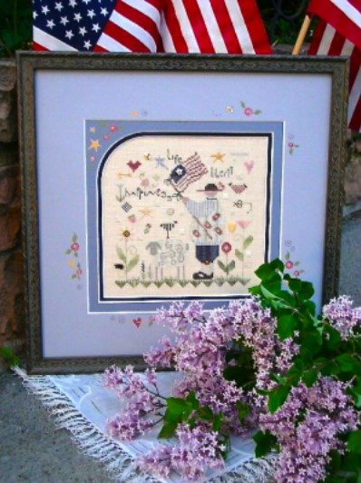 click here to view larger image of Life and Liberty (counted cross stitch kit)