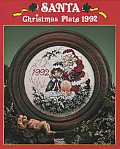 Santa Christmas Plate 1992