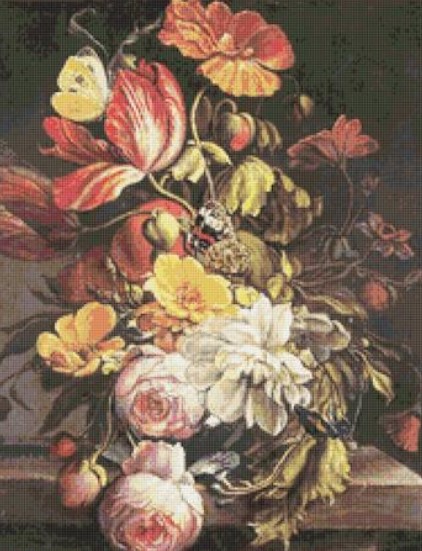 click here to view larger image of Flowers Still Life with Butterfly  (chart)