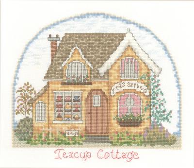 click here to view larger image of Teacup Cottage (counted cross stitch kit)