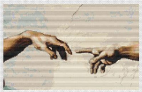 Hand of God and Adam (Michelangelo)