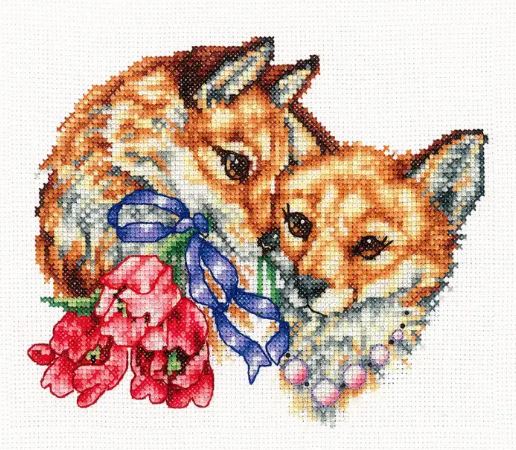click here to view larger image of Happy Together (counted cross stitch kit)