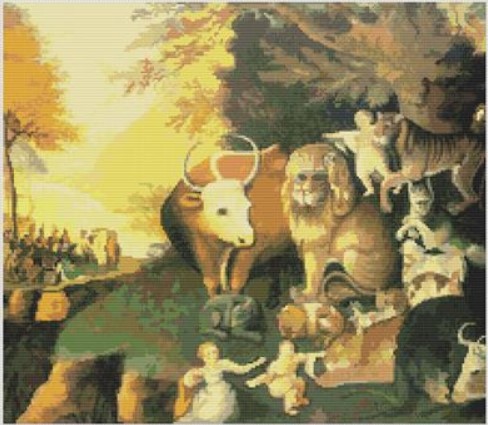 click here to view larger image of Peaceable Kingdom (Edward Hicks) (chart)