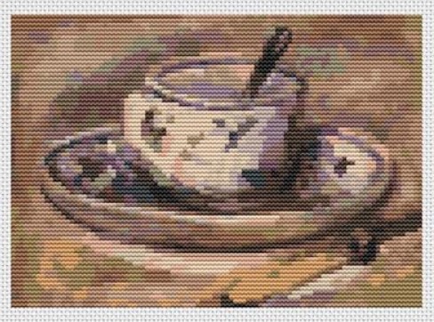 Still Life of Coffee (mini chart) (Pierre-August Renoir)