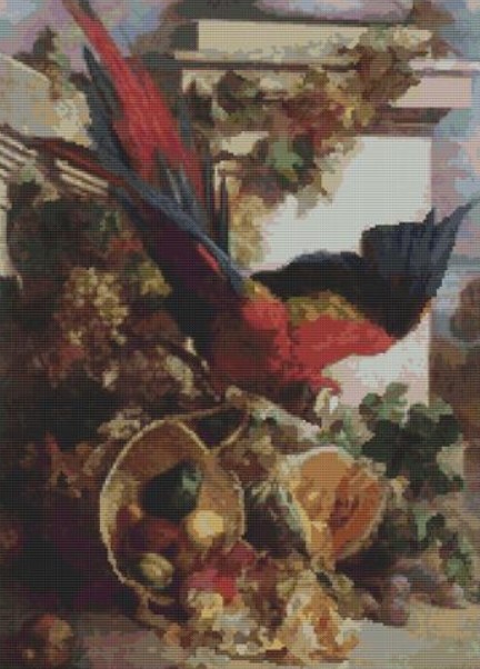 Still Life with Parrot (Auguste-Aristide Fernand Constantin)