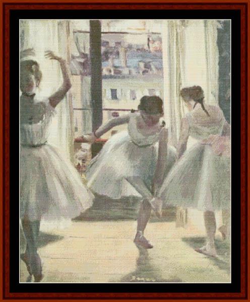 Dancers in Exercise Hall - Edgar Degas