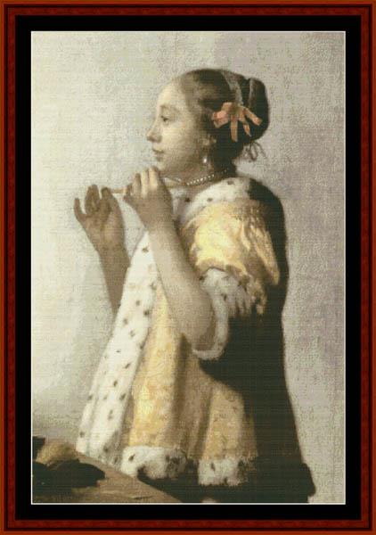 Girl with Pearl Necklace - Johannes Vermeer