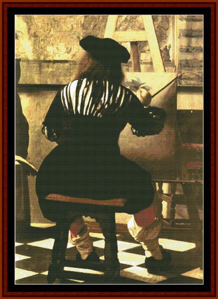  Art of Painting (detail), The - Johannes Vermeer