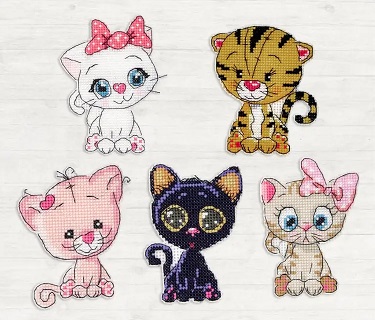 click here to view larger image of Kittens (counted cross stitch kit)
