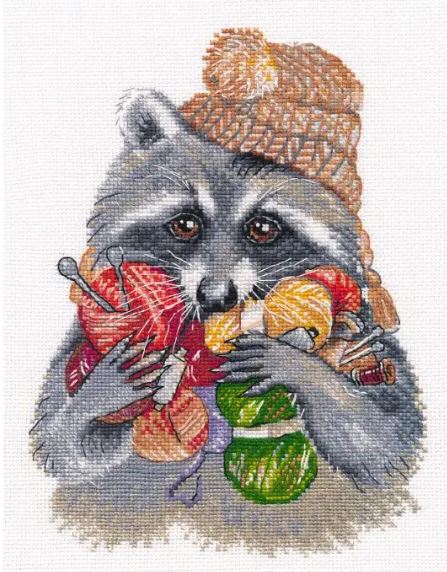 Raccoon Needleworker 