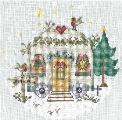 click here to view larger image of Santas Hideaway - Gail Bussi (counted cross stitch kit)