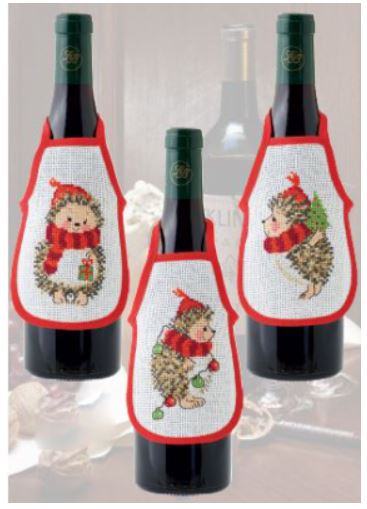 Hedgehog Bottle Aprons (3 designs)