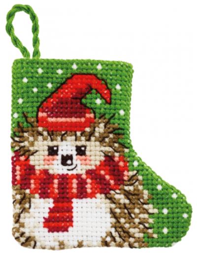 click here to view larger image of Hedgehog Ornament (counted cross stitch kit)