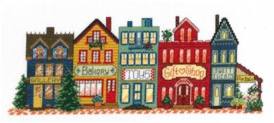 click here to view larger image of Everyday Main Street (counted cross stitch kit)