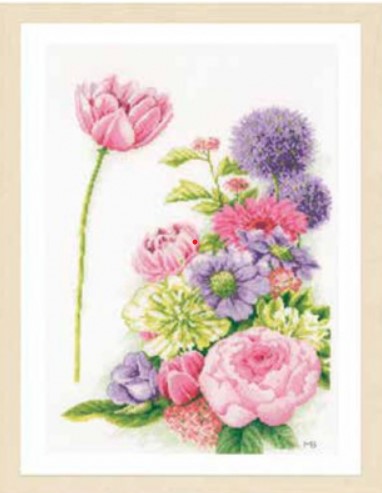 click here to view larger image of Floral Cotton Candy (14ct) (counted cross stitch kit)