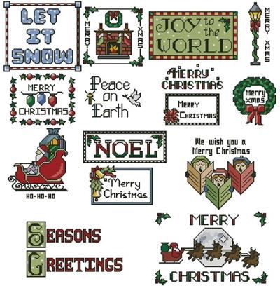 Sew Little Stitches Christmas Collection 2 (Large)