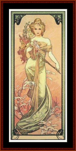Seasons 1900 Spring - Alphonse Mucha