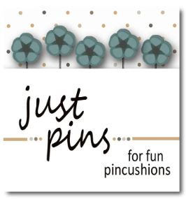 Just Pins - Just Williams Blue Flowers