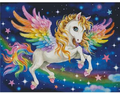 Cute Rainbow Pegasus - Mini