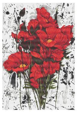 click here to view larger image of Poppies, The SB2375 (counted cross stitch kit)