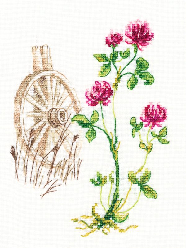 click here to view larger image of Bloomy Herbs M776 (counted cross stitch kit)