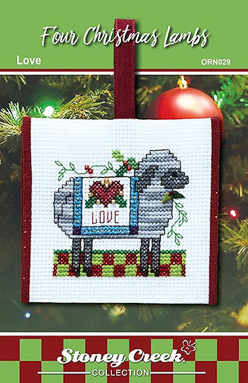 Four Christmas Lambs - Love