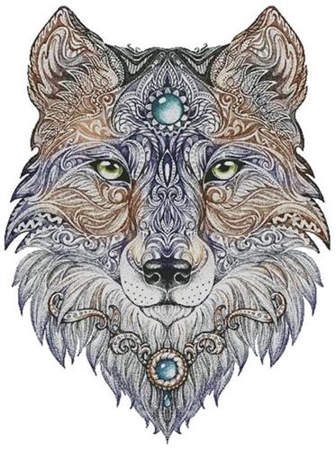 click here to view larger image of Tattoo Wolf (Large) (chart)