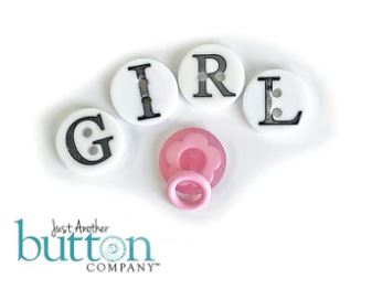 Boy and Pink Button Pacifier