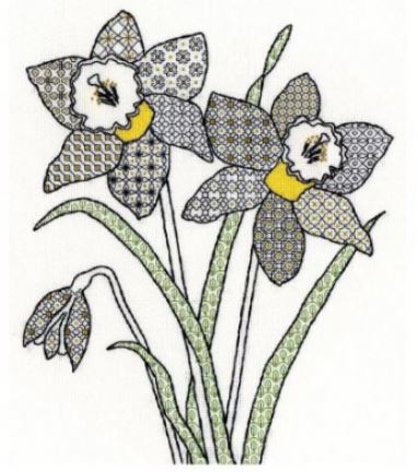 Daffodil - Blackwork 