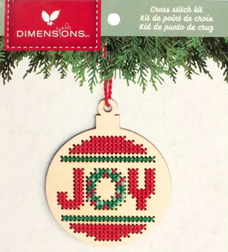 click here to view larger image of Joy Ornament (counted cross stitch kit)