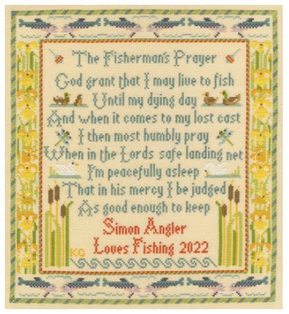 click here to view larger image of Fisherman Prayer, The (counted cross stitch kit)