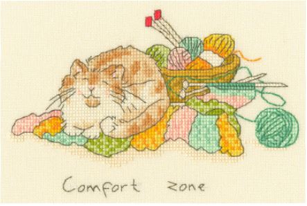 click here to view larger image of Comfort Zone (counted cross stitch kit)