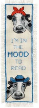 click here to view larger image of I'm in the Mood Bookmark (counted cross stitch kit)