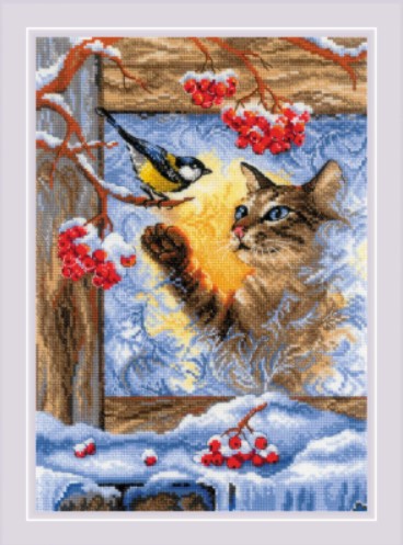 click here to view larger image of Meeting At The Window (counted cross stitch kit)