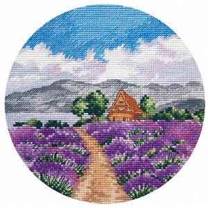 click here to view larger image of Miniature Lavender (counted cross stitch kit)