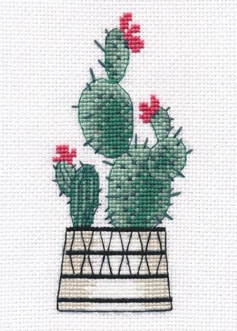 click here to view larger image of Pear Cactus (counted cross stitch kit)