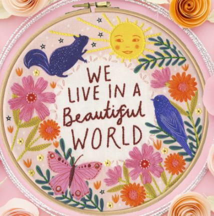 click here to view larger image of Beautiful World (embroidery kit)