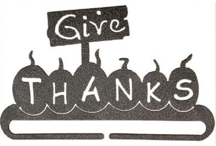 Give Thanks Split Bottom - Charcoal 6in