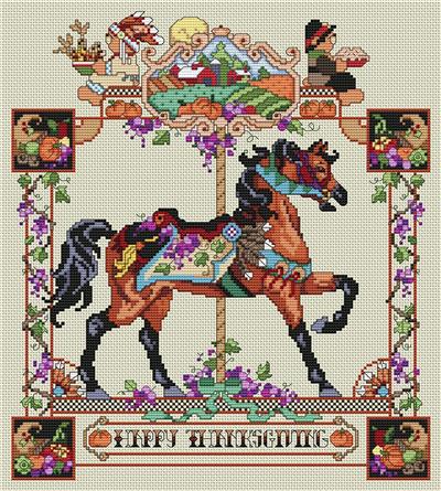November O'Plenty Carousel Horse