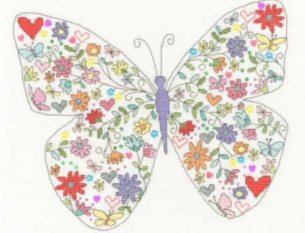 click here to view larger image of Lovely Butterfly (counted cross stitch kit)