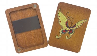 Wooden Needle Case/Butterfly - KF056/3