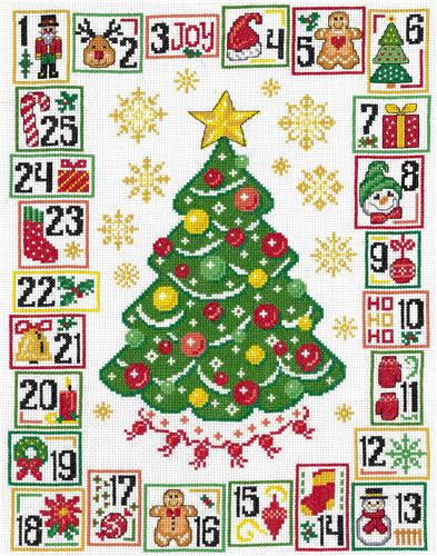 click here to view larger image of Christmas Countdown - Ursula Michael (counted cross stitch kit)