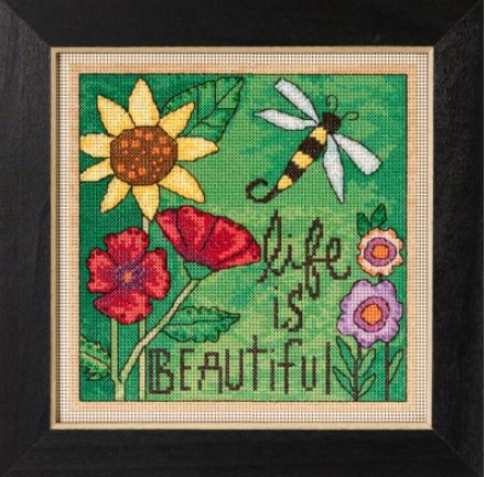 click here to view larger image of Life is Beautiful (counted cross stitch kit)