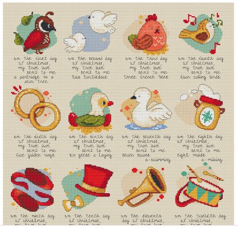 12 Days of Christmas (with words)